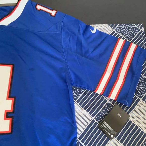 Nike Buffalo Bills Stefon Diggs #14 Home Jersey NFL - Picture 7 of 10